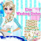 Elsa Washing Dishes spēle