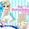 Elsa Washing Dishes spēle