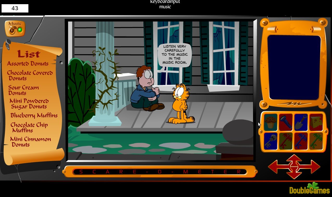 Garfield's Scary Scavenger Hunt Online Game