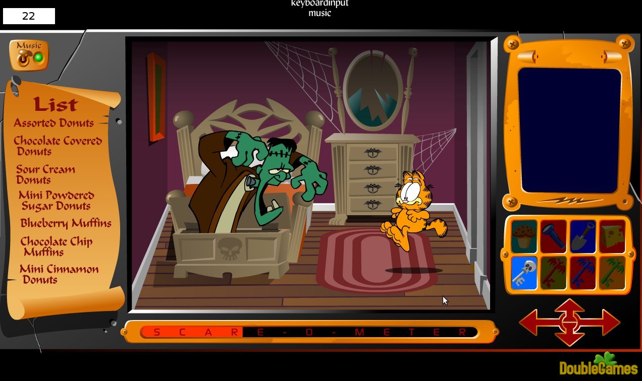 Friv Garfield's Scary Scavenger Hunt